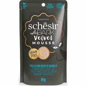 Schesir 80 gr After Dark Pouch Tavuklu ve Bıldırcın Yumurtalı Tahılsız Yetişkin Kedi Konservesi