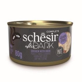Schesir 80 gr After Dark Sos İçinde Tavuk Etli ve Ördek Etli Tahılsız Yetişkin Kedi Konservesi
