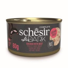 Schesir 80 gr After Dark Tavuk ve Biftekli Yetişkin Kedi Konservesi