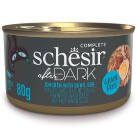 Schesir 80 gr After Dark Tavuklu ve Bıldırcın Yumurtası Et Suyunda Kedi Konservesi