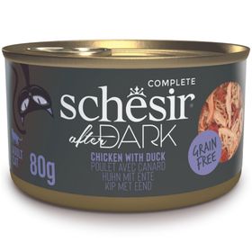 Schesir 80 gr After Dark Tavuklu ve Ördekli Et Suyunda Kedi Konservesi