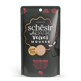 Schesir 80 gr After Dark Velvet Mousse Tavuklu ve Biftekli Yetişkin Kedi Konservesi