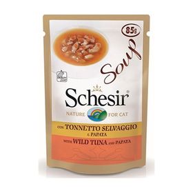 Schesir 85 gr Cat Soup Ton Balıklı Papayalı Kedi Çorbası