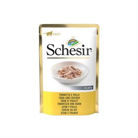 Schesir 85 GR Jöleli Ton Balık ve Tavuklu Yetişkin Konserve Kedi Maması