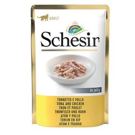 Schesir 85 GR Jöleli Ton Balık ve Tavuklu Yetişkin Konserve Kedi Maması