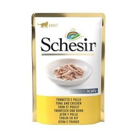 Schesir 85 GR Jöleli Ton Balık ve Tavuklu Yetişkin Konserve Kedi Maması