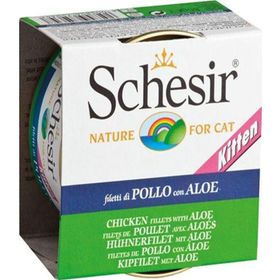 Schesir 85 gr Kitten Tavuk ve Aloeveralı Yavru Kedi Konservesi