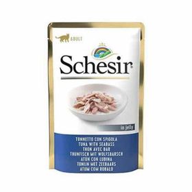 Schesir 85 gr Pouch Ton Balıklı ve Levrekli Jelly Yetişkin Kedi Konservesi