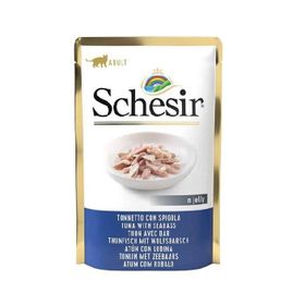 Schesir 85 gr Pouch Ton Balıklı ve Levrekli Jöleli Kedi Yaş Maması