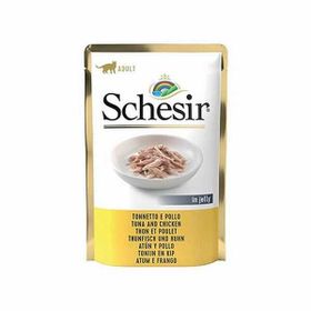 Schesir 85 gr Pouch Ton Balıklı ve Tavuklu Jelly Yetişkin Kedi Konservesi