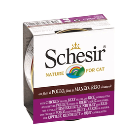 Schesir 85 gr Tavuk ve Sığır Etli Naturel Konserve Kedi Maması