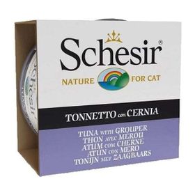 Schesir 85 gr Ton Balıklı ve Orfoz Balıklı Jöleli Konserve Yetişkin Kedi Maması