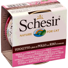 Schesir 85 gr Ton Balıklı ve Tavuklu Naturel Konserve Kedi Maması