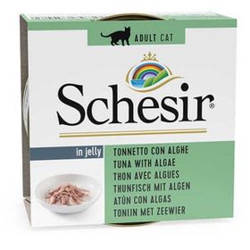 Schesir 85 gr Ton Balıklı ve Yosunlu Jelly Yetişkin Kedi Konservesi
