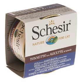 Schesir 85 gr Ton Ve Ringa Balıklı Pirinçli Naturel Kedi Konservesi