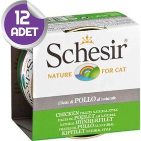 Schesir 85 gr x12 Tavuk Fileto Soslu Kedi Konservesi