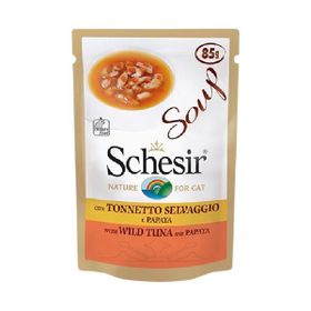 Schesir 85 gr Yetişkin Kediler İçin Yabani Ton Balıklı ve Balkabaklı Tamamlayıcı Mama