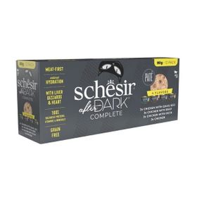 Schesir After Dark Pate Et Suyunda Karışık Lezzetler 12x80 gr Yetişkin Konserve Kedi Maması