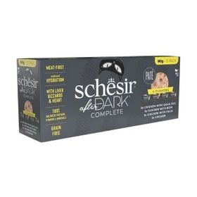Schesir After Dark Pate Et Suyunda Karışık Lezzetler 12x80 gr Yetişkin Konserve Kedi Maması