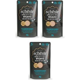 Schesir After Dark Tavuk ve Bıldırcın Yumurtalı Pouch Kedi 3x80 gr Yaş Mama