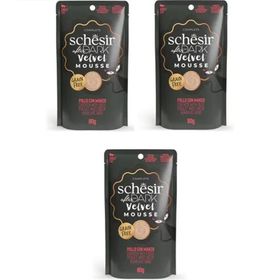 Schesir After Dark Tavuk ve Sığır Etli Pouch Kedi 3x80 gr Yaş Mama