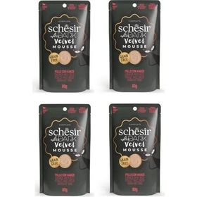 Schesir After Dark Tavuk ve Sığır Etli Pouch Kedi 4x80 gr Yaş Mama
