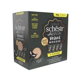 Schesir After Dark Velvet Et Suyunda Karışık Lezzetler Pouch 12x80 gr Yetişkin Konserve Kedi Maması