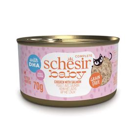 Schesir Baby Cat Tavuklu ve Somonlu 24x70 gr Yavru Kedi Konservesi
