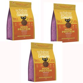 Schesir Born Carnivore 3 x 1.25 kg Tavuk ve Yumurtalı Tahılsız Kuru Kedi Maması
