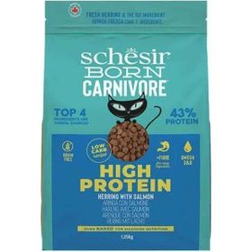 Schesir Born Carnivore Somonlu ve Ringa Balıklı 1.25 kg Yetişkin Kedi Maması