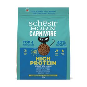 Schesir Born Carnivore Somonlu ve Ringa Balıklı 255 GR Yetişkin Kedi Maması