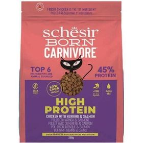 Schesir Born Carnivore Tavuklu Somonlu ve Ringa Balıklı 255 gr Yetişkin Kedi Maması