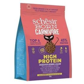 Schesir Born Carnivore Tavuklu Somonlu ve Ringa Balıklı 255 gr Yetişkin Kedi Maması