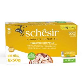 Schesir Box Ton Balıklı ve Tavuk Etli in Jelly 6x50 gr Kedi Konservesi