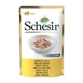 Schesir C561 Pouch Jelly Ton Balıklı ve Tavuklu Kıyılmış 85 gr Kedi Yaş Maması