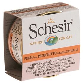 Schesir Cat Broth Naturel Sauce Tavuklu ve Karidesli 70 gr Kedi Konserve