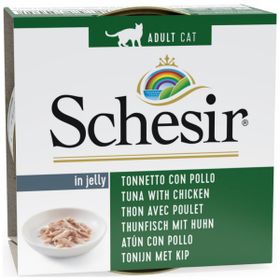 Schesir Cat Jelly Ton Balıklı ve Tavuk Filetolu 85 gr Kedi Konservesi