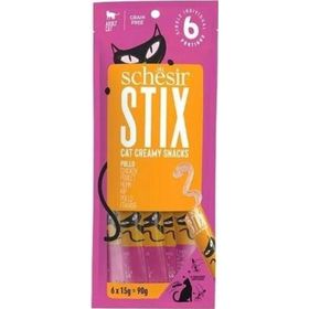 Schesir Cat Stick 15 gr 6 Adet Tavuklu Sıvı Kedi Ödül Maması