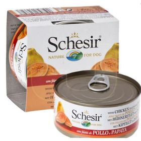 Schesir Fruit Tavuk ve Papaya Yetişkin 150 gr Konserve Köpek Maması