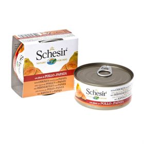 Schesir Fruit Tavuk ve Papaya Yetişkin 150 gr Konserve Köpek Maması
