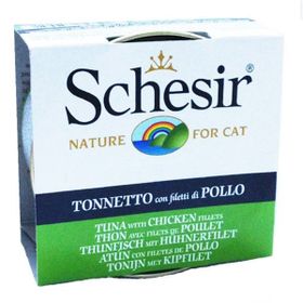 Schesir Jel İçinde Ton Balıklı & Tavuklu 85 gr Konserve Kedi Maması