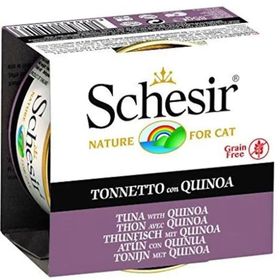 Schesir Jel İçinde Ton Balıklı ve Kinoalı Tahılsız 85 gr Konserve Kedi Maması