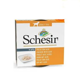 Schesir Jelly Puppy Aloe Vera ve Tavuklu 6x150 gr Konserve Yavru Köpek Maması