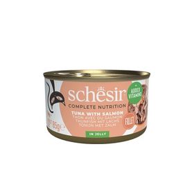 Schesir Jöle İçinde Ton Balığı ve Somonlu Yetişkin 85 gr Kedi Konservesi