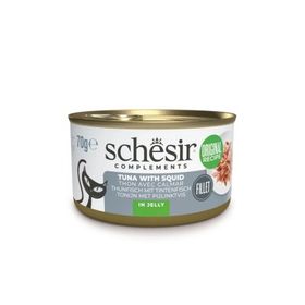 Schesir Jöle İçinde Ton Balıklı ve Kalamarlı Yetişkin 70 gr Kedi Konservesi
