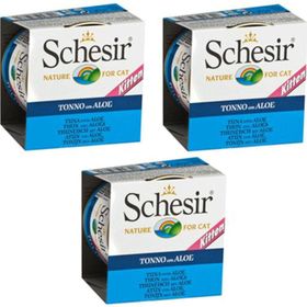 Schesir Kitten Ton Balıklı Ve Aloeveralı Konserve 85 gr Yavru Kedi Maması