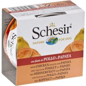 Schesir Nature Tavuk Ve Papayalı 150 gr Konserve Köpek Maması