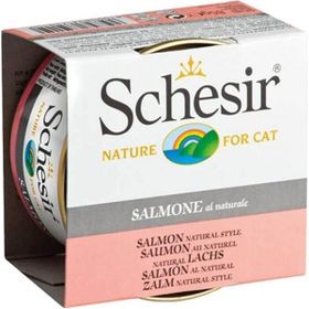 Schesir Naturel Brine Doğal Somonlu 6x85 gr Kedi Konservesi