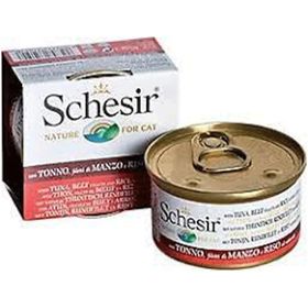 Schesir Naturel Brine Somonlu 85 gr Yetişkin Konserve Kedi Maması