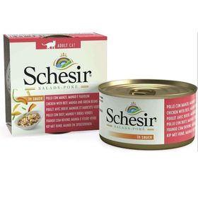 Schesir Salads Poke Tavuk Sığır Mango ve Yeşil Fasulyeli 85 gr Kedi Salatası Konservesi